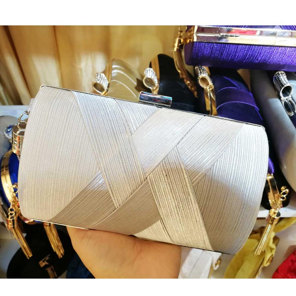 Billiger Red weave tasche hochzeit geldbörse Wristlets quasten handtaschen Kupplung Tasche Damen abend taschen: Silver