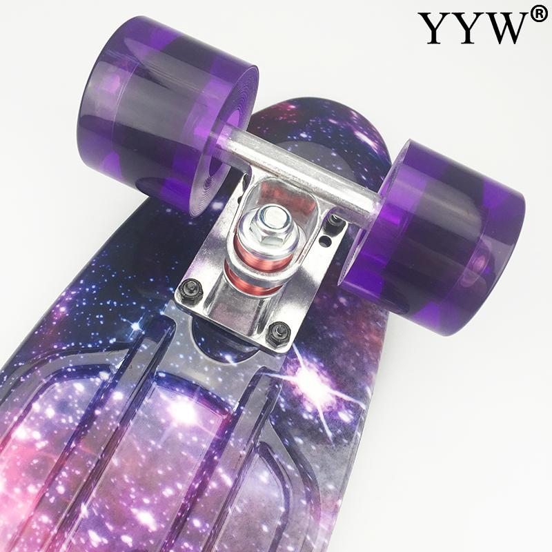 Barn skateboard 5 - 14 år gammelt barn børn skateboard mini cruiser penny single kicktail road glidende legetøjbegynderpiger