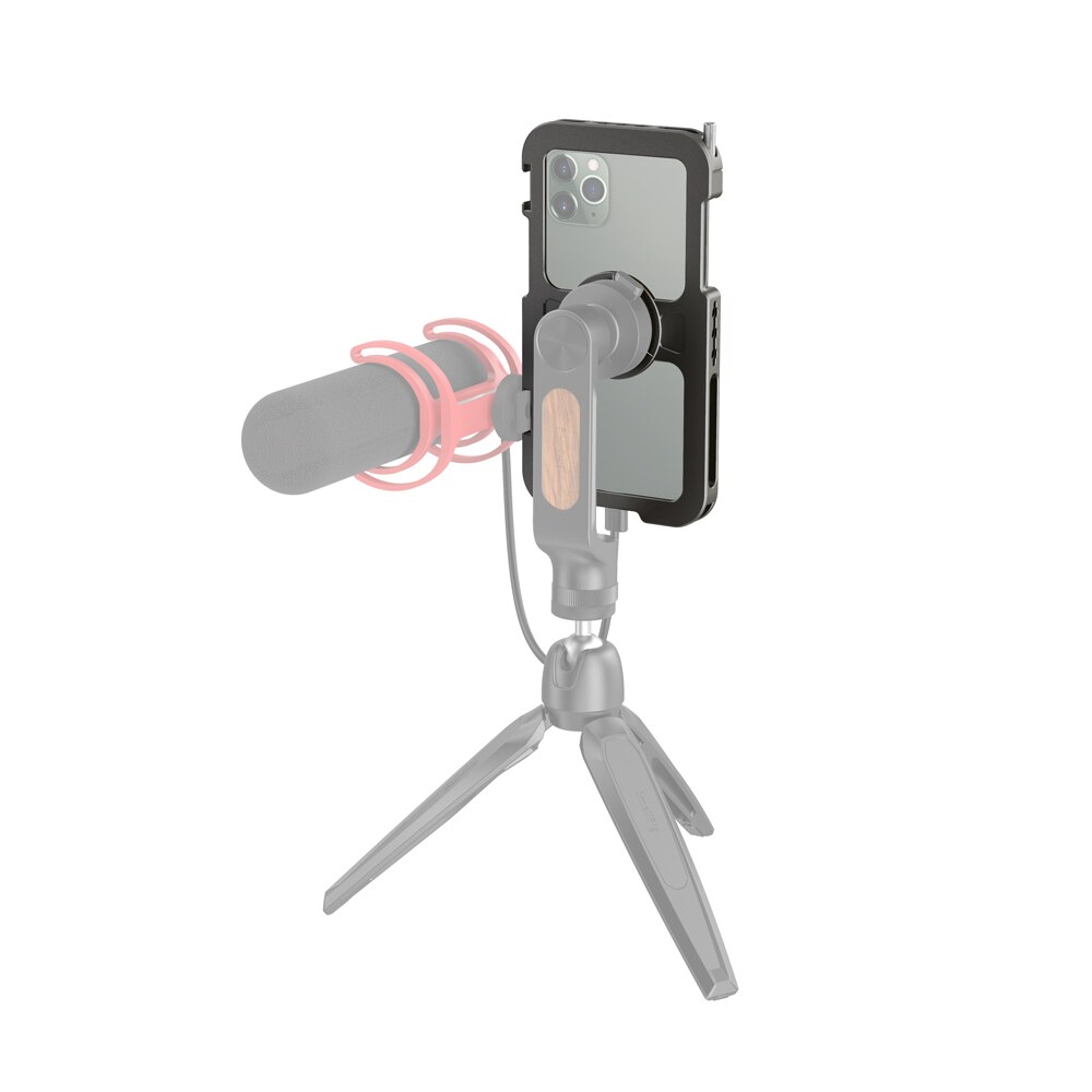 Jaula móvil de bolsillo SmallRig para iPhone 11 Pro Max, jaula protectora de montaje en Zapata fría, Kit de disparo Vlog-2512