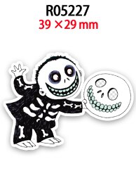 Vlakke hars flatback halloween 30 stuks/partij acryl harsen bedrukt voor doe-het-zelf decoratie: R05227