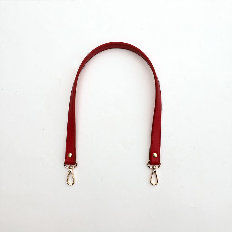 Dames pu leren schouderband zwarte handtas tas riem diy tassen handvat vervangende tas korte banden handtassen accessoires: 11- rode wijn