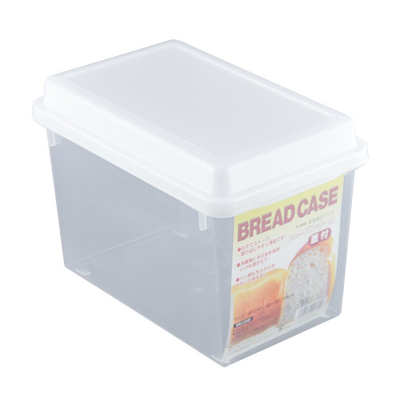 Brødkasse opbevaring brød toast opbevaringsboks plast rektangulær brød cookie kage te diis køleskab opbevaringsboks