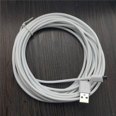 5M/20cm White Micro USB Data Cable Charger Charging Cable V8 for Samsung Phones