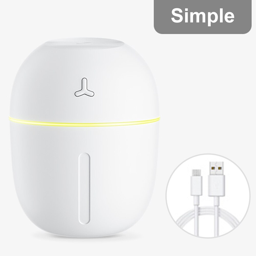 Humidificateur domestique pour chambre à coucher, petit mini pulvérisateur de purification d'air, instrument de remplissage d'eau, climatiseur usb: Style commun blanc