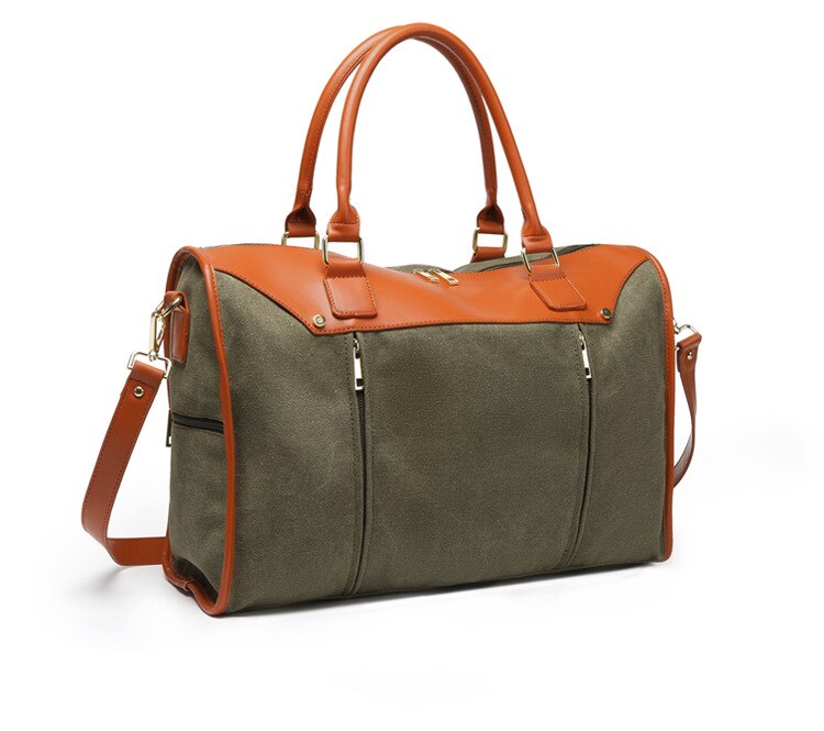 Atinfor Vintage Canvas Messenger Reistas Grote Capaciteit Carry Plunjezakken Bagage Tas