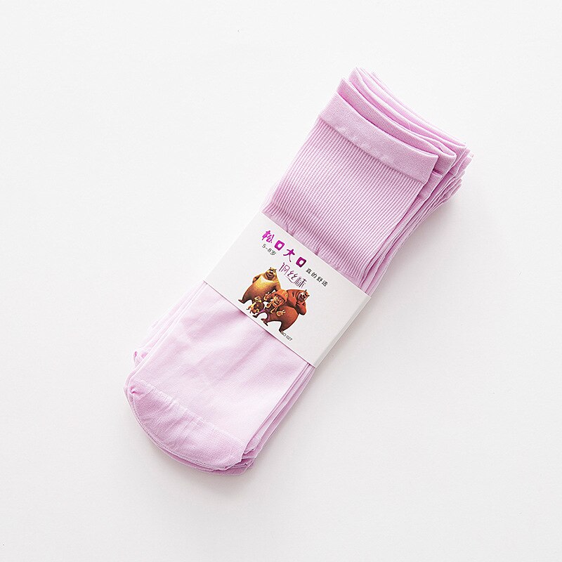 Kinderen Sokken Zomer Dunne Snoep Kleur Kousen Jongens En Meisjes Pure Kleur Staal Kousen Baby Kinderen Midden Buis Kousen: Purple summer socks