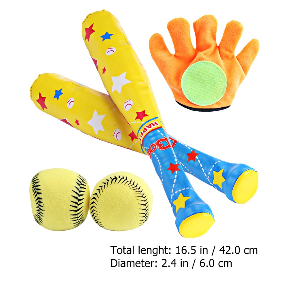 1 Set Parent-Child Funny Outdoor Baseball Catch Bat And Balls for Boys Kids