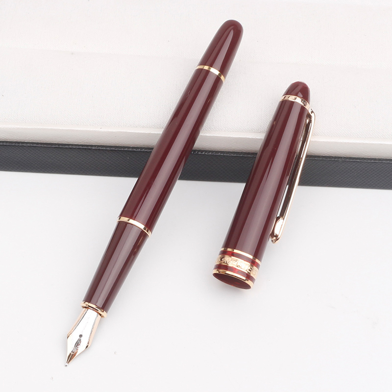 Luksus mon sort harpiks kuglepen business blance rullekuglepenne bedste mb fyldepenne til skrivning: Rose-springepen