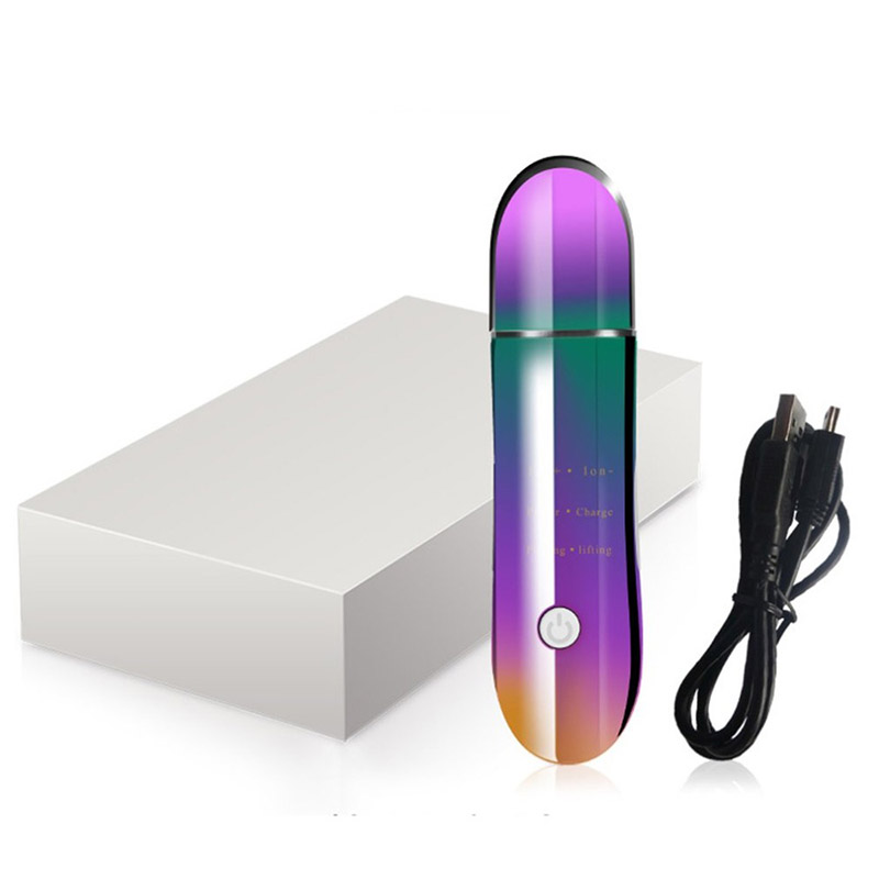 Ultrasonic Ion Skin Scrubber Skin Deep Clean Exfoliating Peeling Blackhead Removal Face Pore Cleaner Skin Care Tool