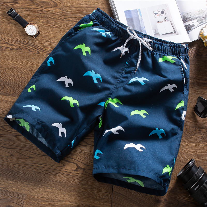 Mode Zomer Strand Shorts Board Surf Seagull Mannen Sneldrogende Shorts