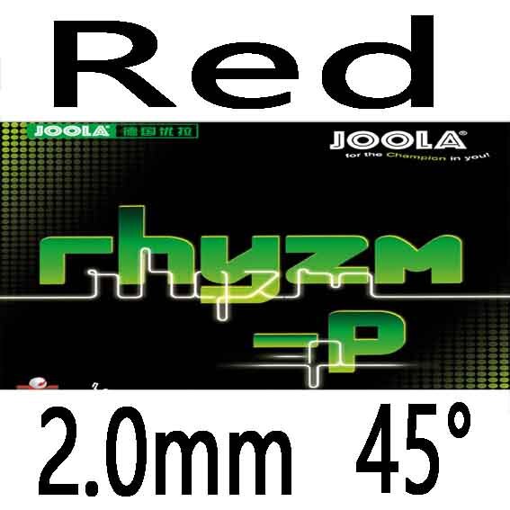 Joola RHYZM-P (Spin & Control, für 40 +) rhyzm-p Tischtennis Gummi Ping Pong Sponge Tenis De Mesa: Red 2.0mm H45