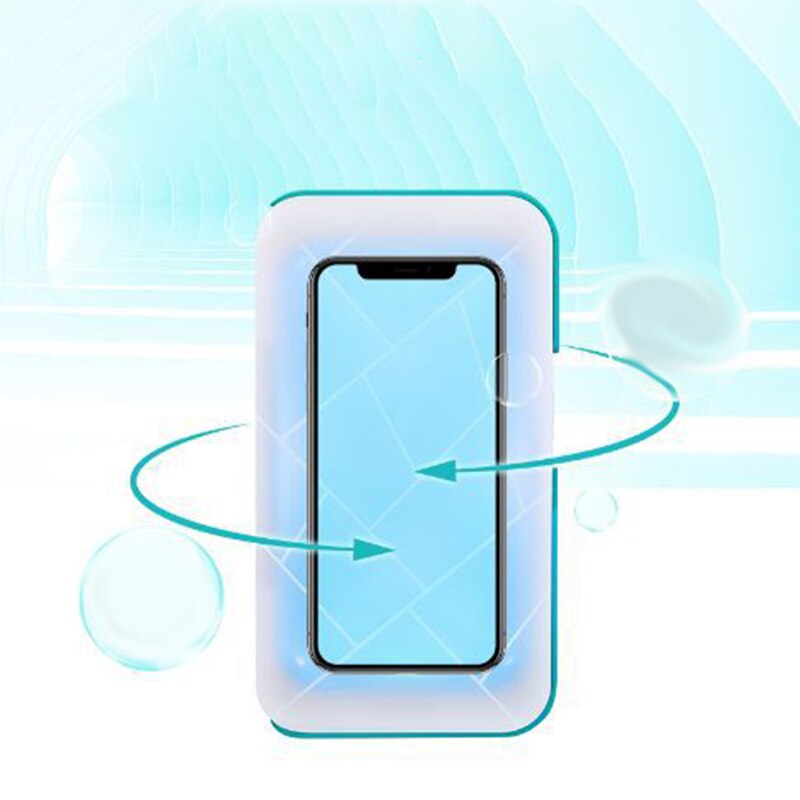 Smart Phone UV-Sanitizer Portable UV Light Cell Phone-Sterilizer Cleaner Function Disinfector with USB Charging for iPhone Andro