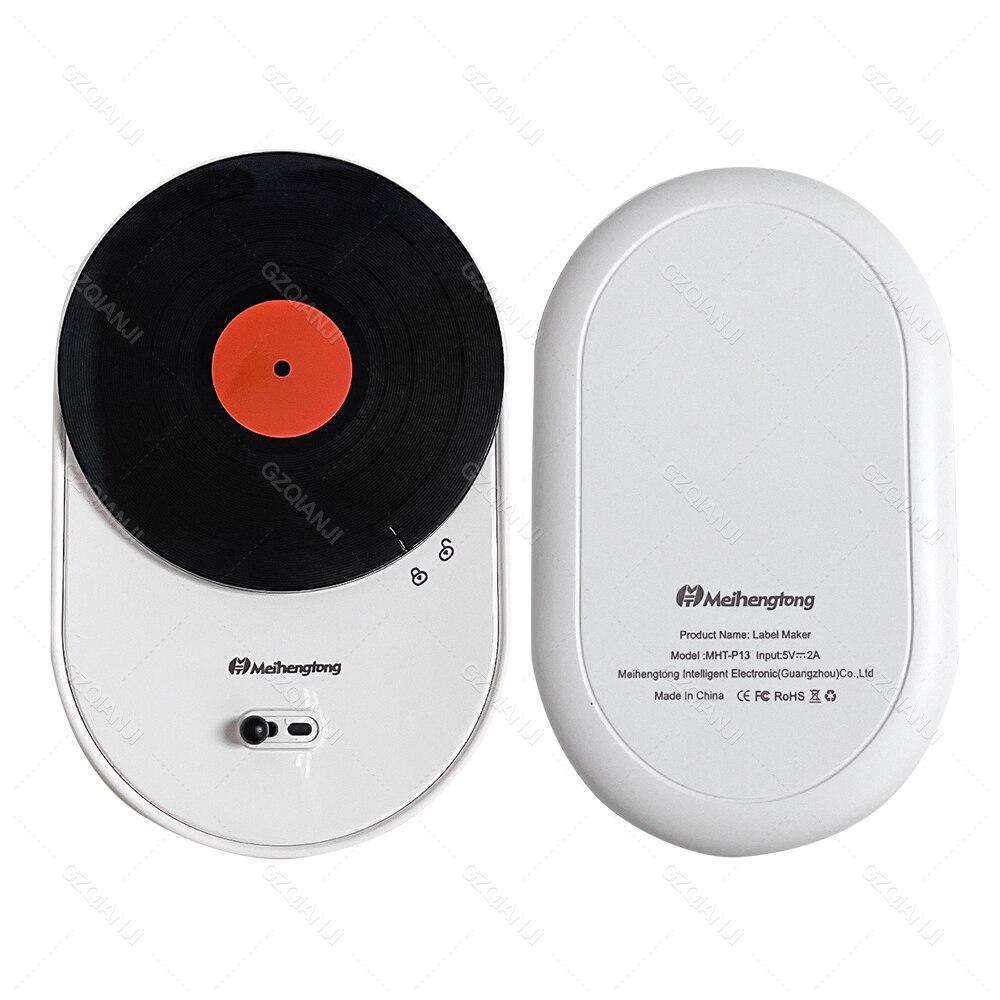 Gzqianji Mini Label Maker Machine Pocket Thermische Label Printer Alle In Een Diy Datum Sticker Label Machine Verschillende Papier Roll