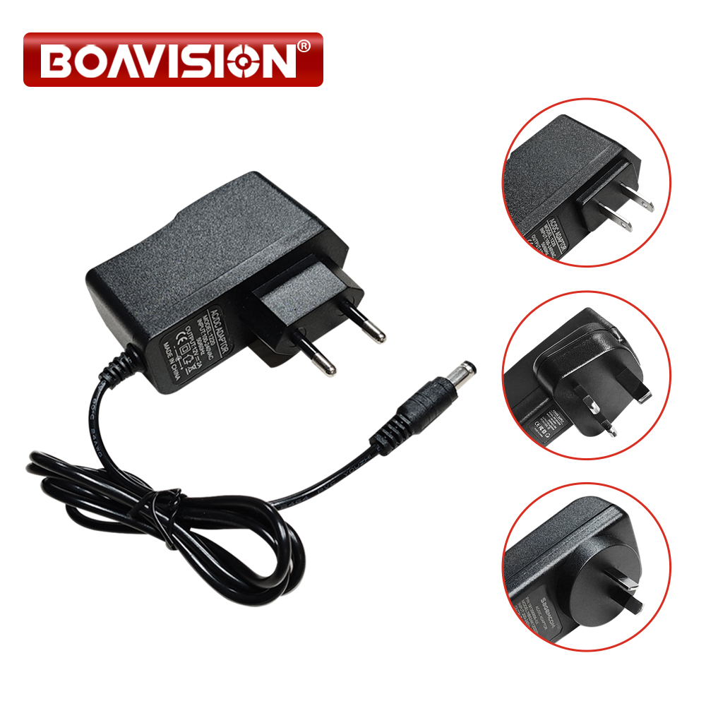 Kvalifisert  ac 110-240v til  dc 12v 2a cctv strømforsyningsadapter, eu / us / uk / au plug abs plast