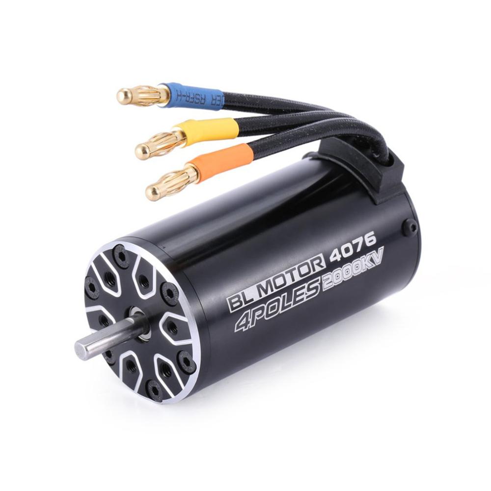 SURPASS HOBBY 4 Poles Sensorless RC Motor 4076 1700KV 2000KV 2250KV Brushless Motor for 1/8 RC Truck Car Accessories