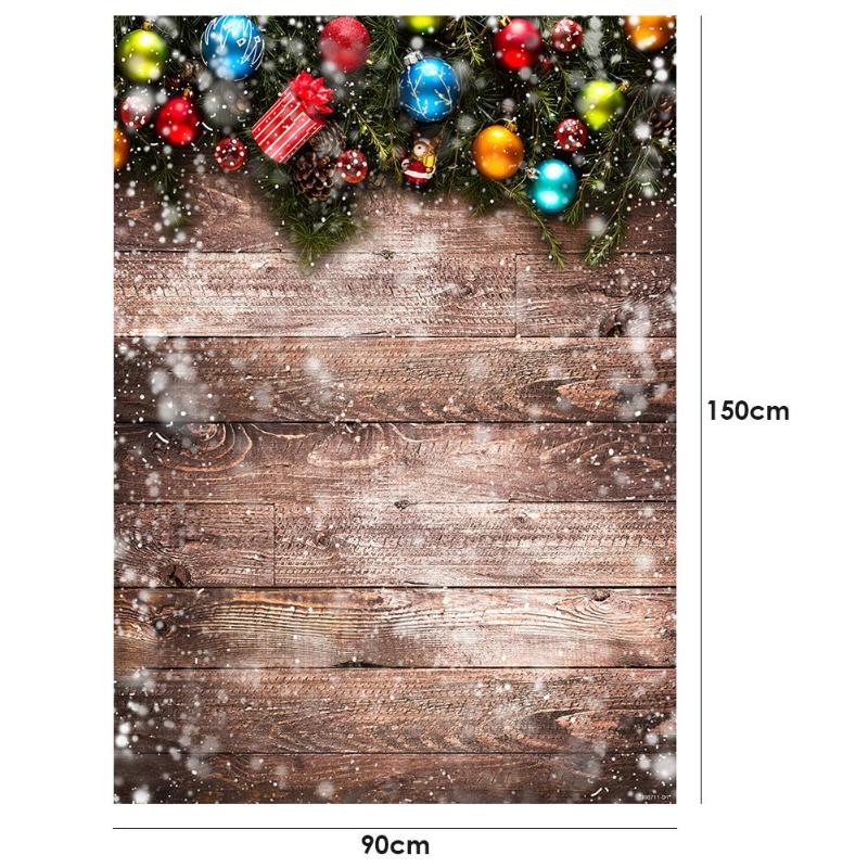 0.9X1.5m Christmas Background Cloth Pictorial Cloth Party Santa Claus Snow Photo Studio Fabric Decoration Accessories: E