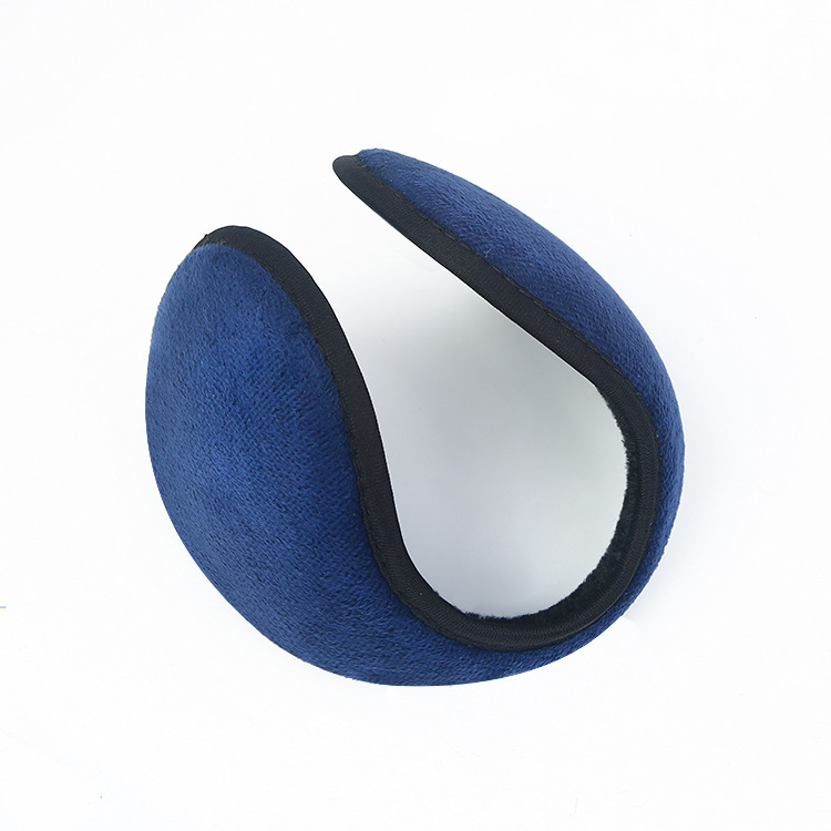 Winter Unisex Men and Women Fleece Warmer Earmuff Warm Plush Cloth Ear Muffs Soft Earmuffs Men's Winter Ear Cover Protector: Navy