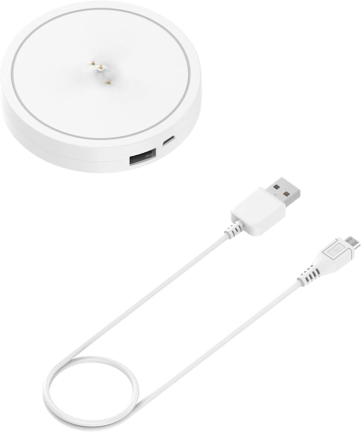 Ladestasjon med kabel for logitech ultimate ears boom 3 /  megaboom 3 /  megablast / blast: Hvit