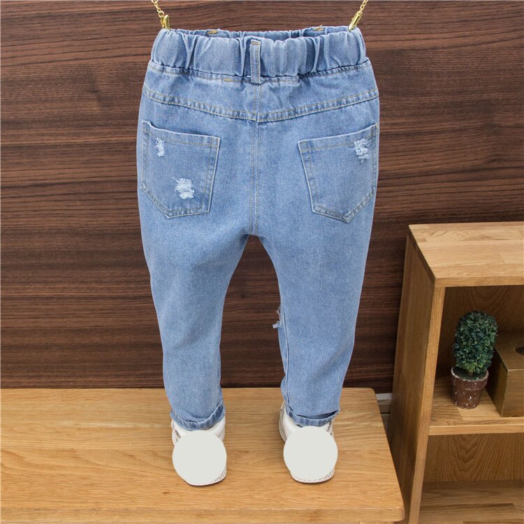 Boys Jeans for Kids autumn spring Trousers Clothes Children Jeans Boy Pants Denim toddlers 90 100 110 120 130 ripped