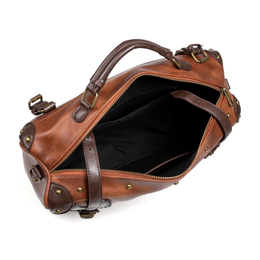 Steampunk-sac à main Vintage gothique, grand sac Rock rétro, sacoche à épaule en cuir, nouvelle Halloween