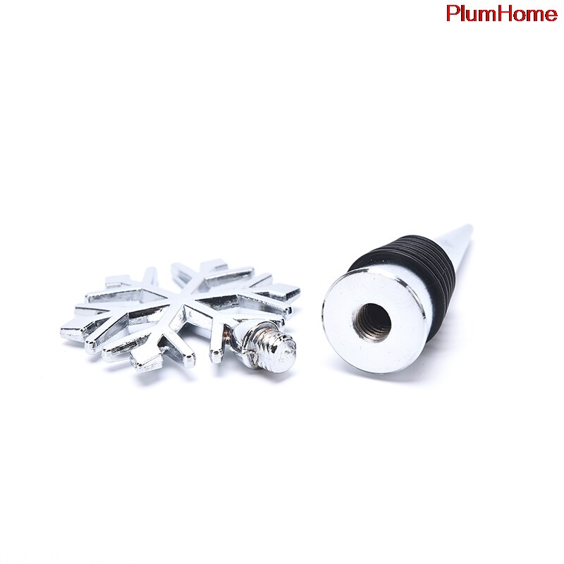 10Styles Wine Bottle Stopper Zinc Alloy Decorative Snowflake Stopper Party Supplies for Keeping Wine Fresh