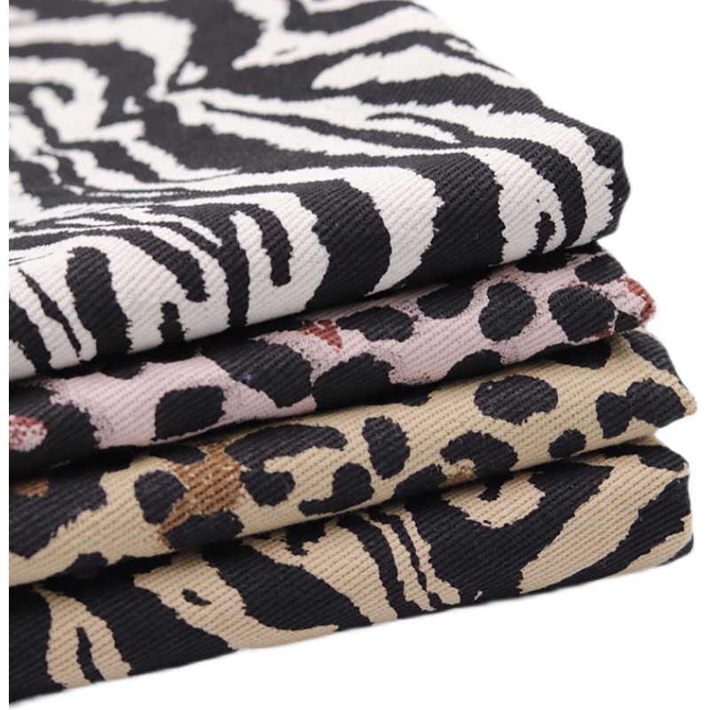 Telas de lona de algodón grueso de leopardo por medio metro grueso Antiabrasión costura sombrero bolsas abrigo pantalones DIY Tissus 50X150cm Tela