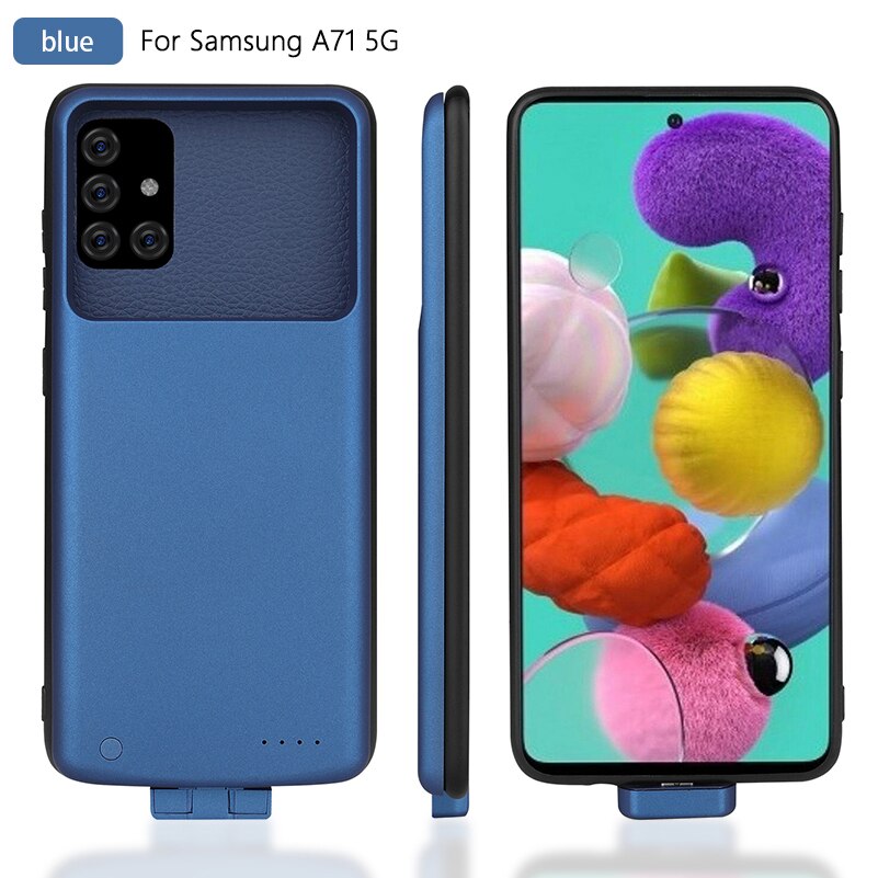 5000mah Battery Charger Case For Samsung Galaxy A71 5G Power Bank Charging Case 5000 mAh Battery Case for Samsung A71 5G Black