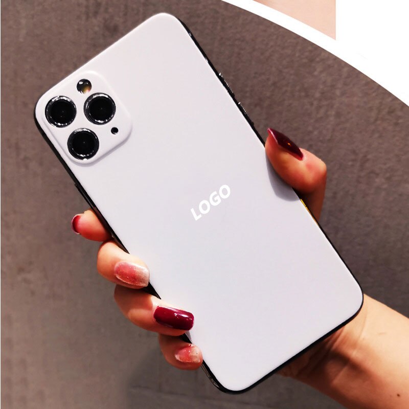 Film protecteur de téléphone portable de couleur unie pour iPhone11 PRO autocollant de peau de dos de téléphone de film arrière mat doux: WHITE