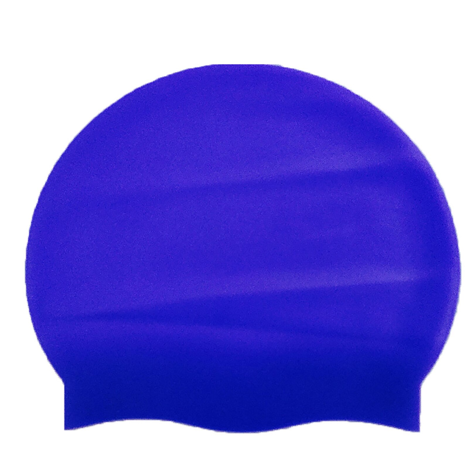Elastic Silicone Waterproof Swim Cap Elastic Put on Easily Silicone Silicone Swimcap Long Hair for Training: Blue