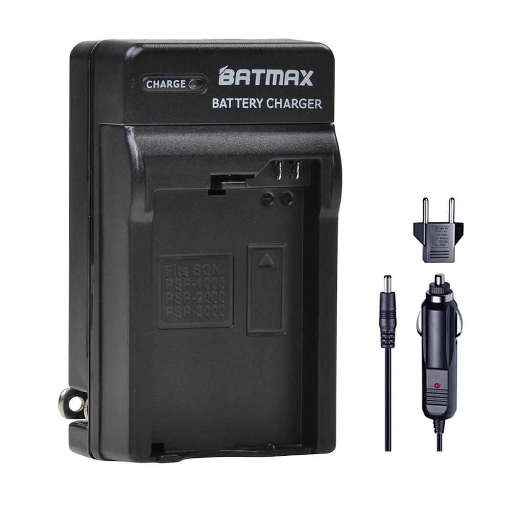 Batmax för sony psp -1000 batteri + digital laddare för sony psp 1000 playstation bärbar psp 1000 konsol ersättningsbatterier