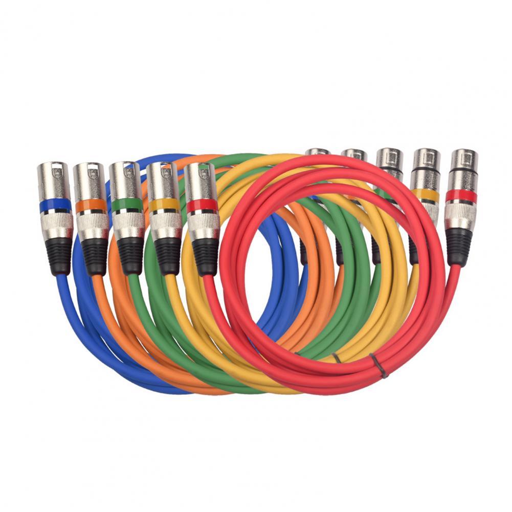 Audio- Kabel Abgeschirmte Anti-störungen 100/180cm 3Stift XLR Männlich zu Weiblich Mikrofon AUX Kabel für Rührgerät