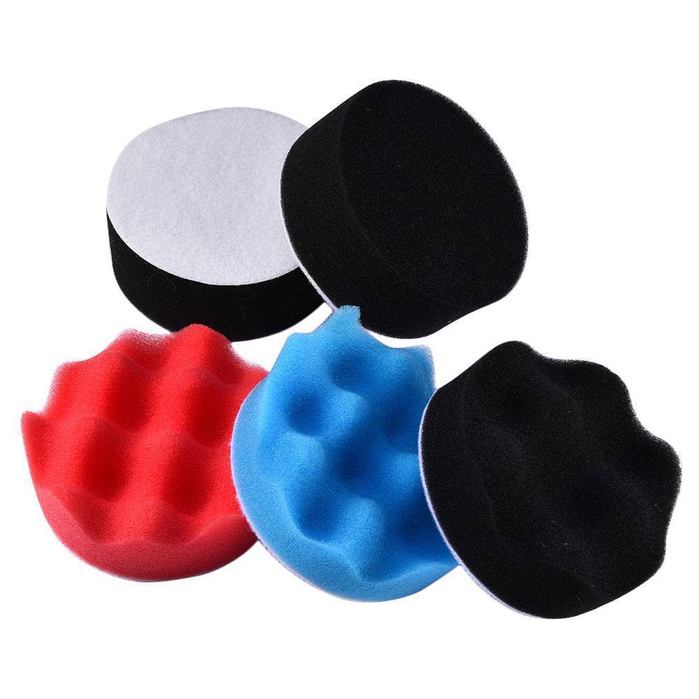 80% SALES! 7Pcs 8cm Auto Car Polishing Wheel Buffing Pad Kit Drill Adapter Scratch Remover
