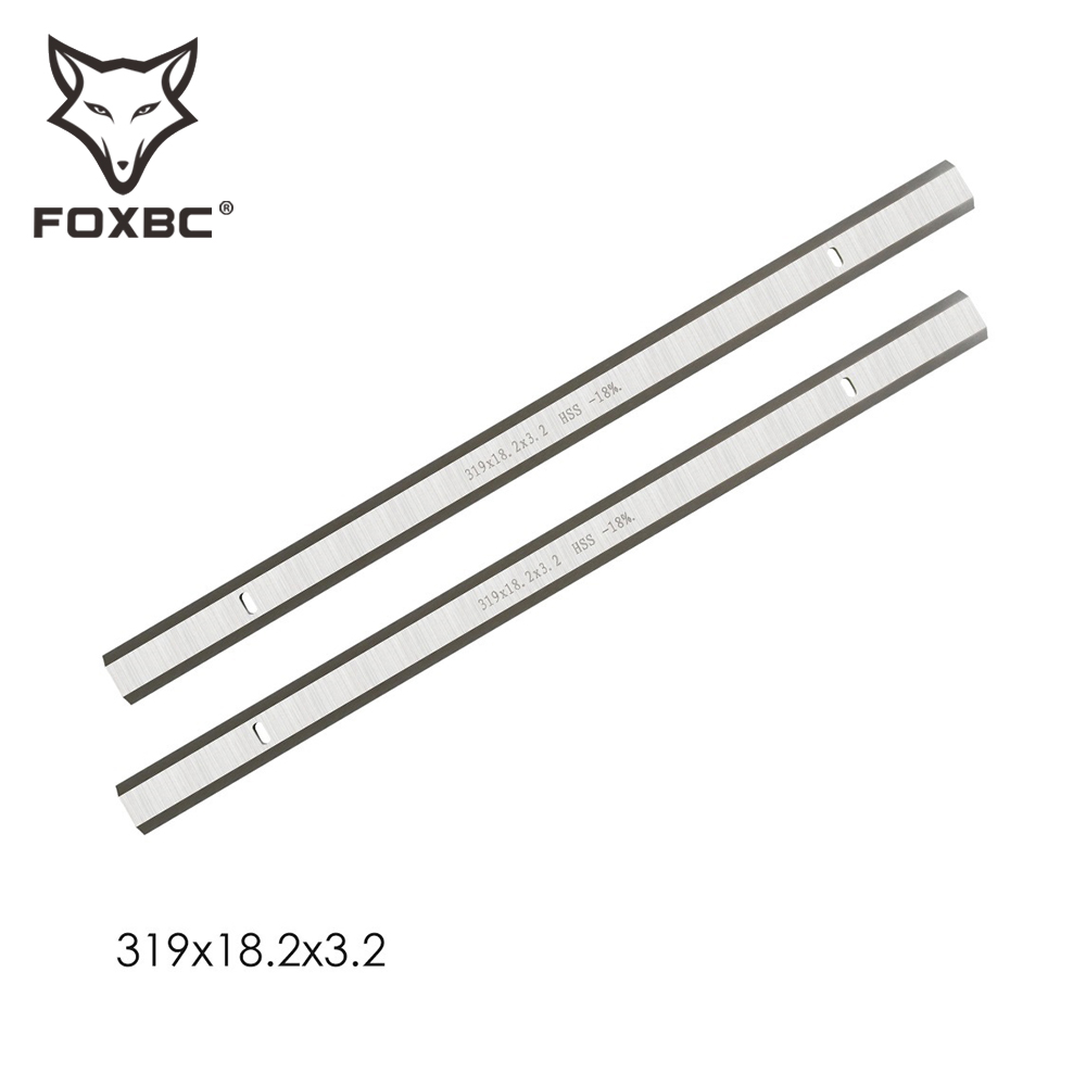 FOXBC 319mm Planer blades for Mophorn mb1931 emb1931 Woodworking Tool Parts MTPB319D Thickness Planer Blade 2PCS
