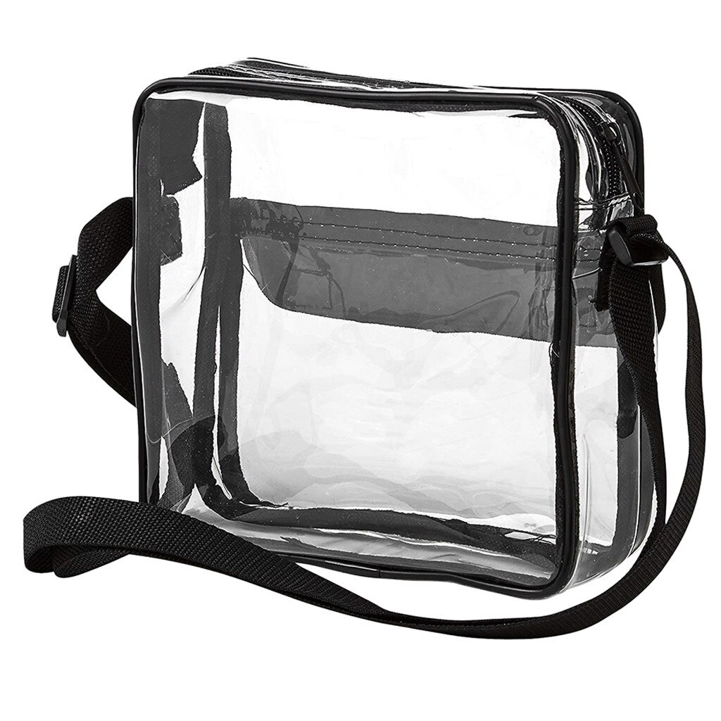 Causual PVC Trasparente Trasparente Donna Borsa con tracolla Borsa A Tracolla Della Gelatina Del Telefono con il Supporto di Carta di Larghezza Cinghie lembo Femininas #25