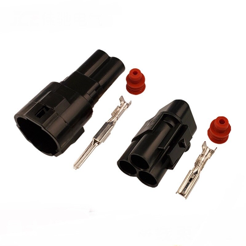 100Sets 3 Pin Way Man Vrouw Automotive Connector 6187-3231 6180-3241 Sumitomo Mt Verzegelde Stijl 2.0 serie: full set
