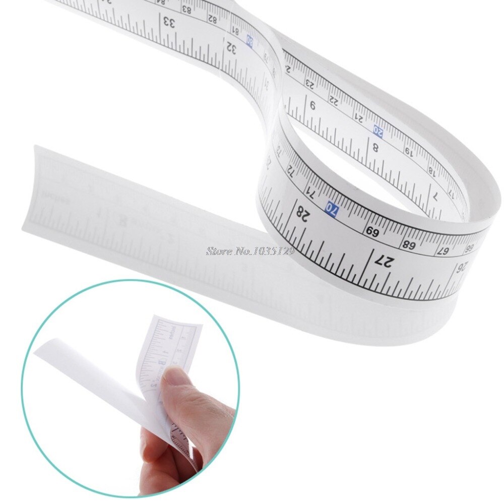 90cm Self Adhesive Metric Measure Tape Vinyl Ruler... – Vicedeal