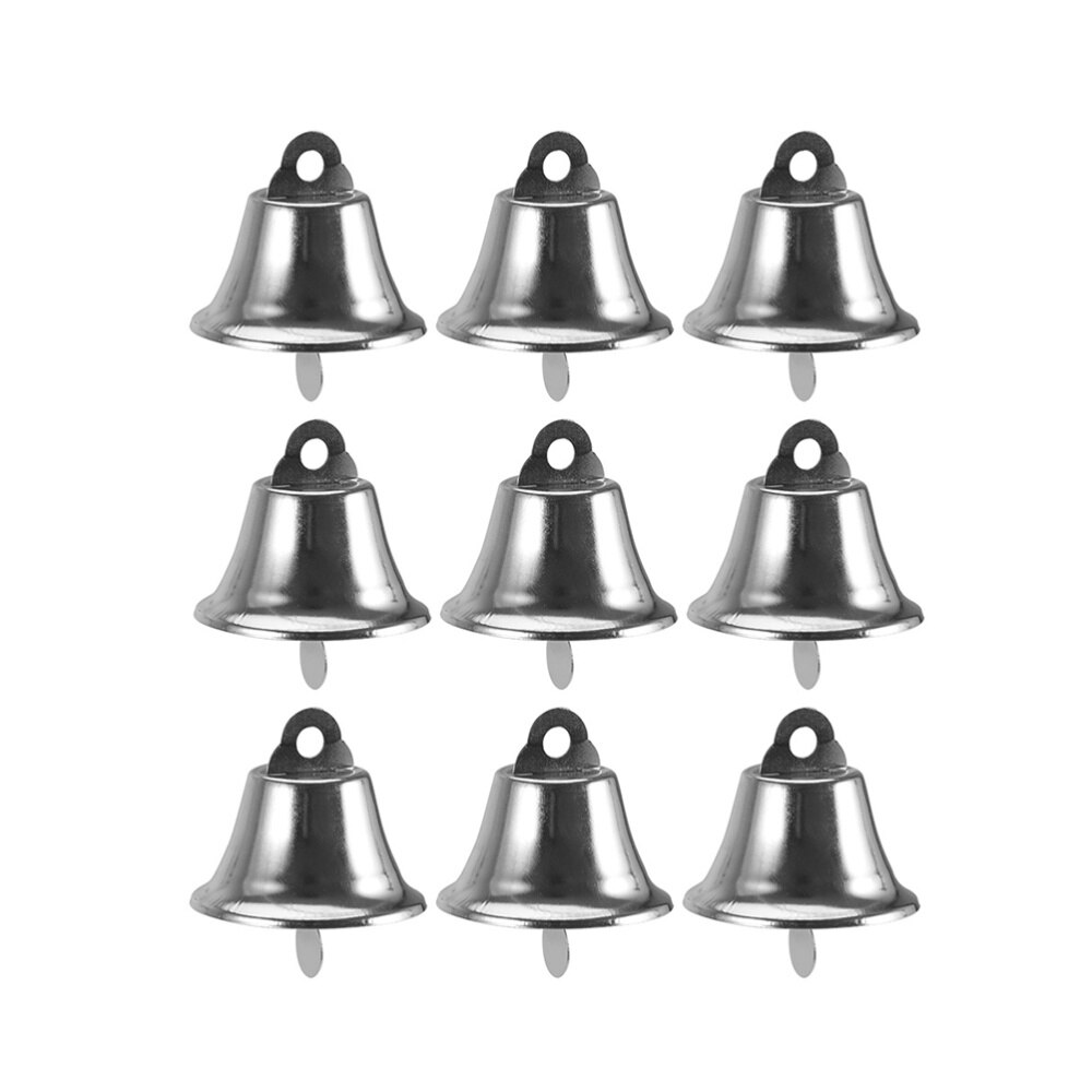 25 Stuks 4.5Cm Opening Hoorn Klokken Windgong Diy Accessoires Party Bell Decor Zilver