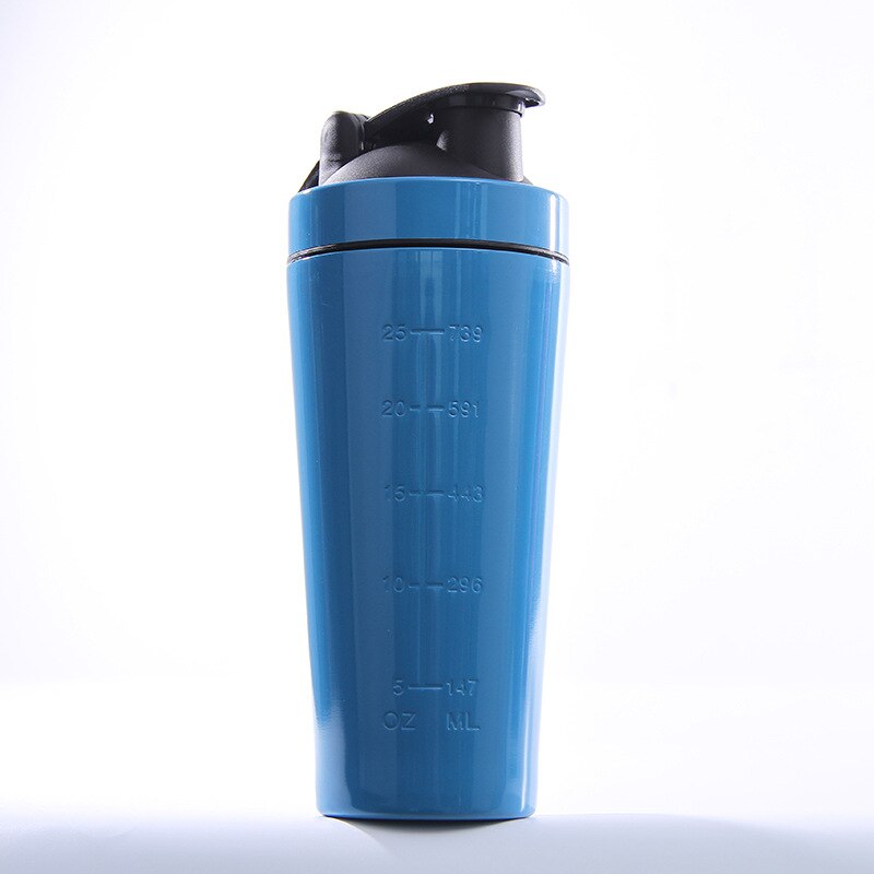 Rvs Eiwit Shaker Fles Gym Schudden Ketel Sport Milkshake Mixer Water Fles Wei-eiwit Voor Fitness Bpa-gratis: 05