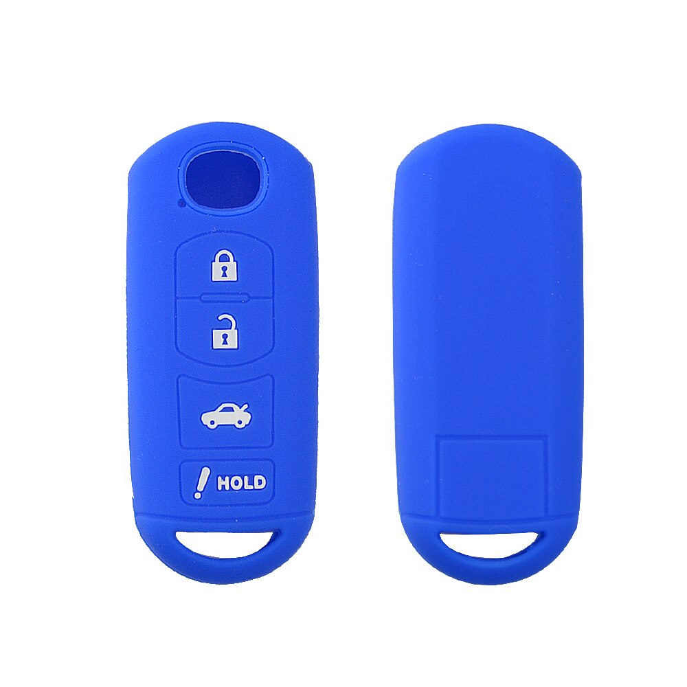 Okeytech Siliconen Autosleutel Cover Remote Case Voor Mazda 2 3 5 6 CX-3 CX-5 CX-7 CX-9 Snelheid Miata MX5 shell Protector 2/3/4 Knop