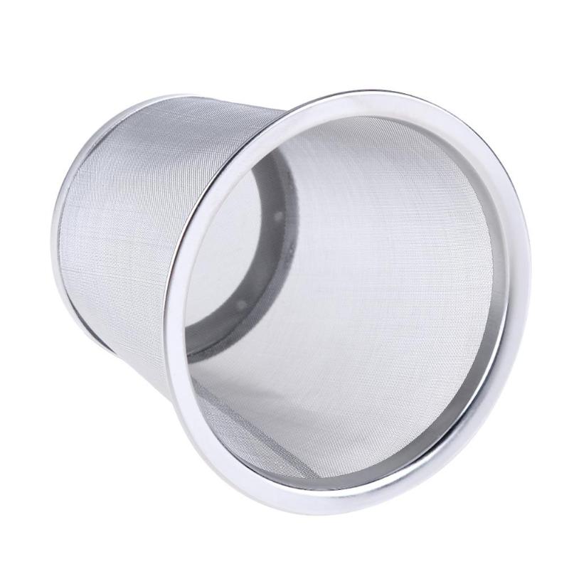 Rustfrit stål mesh te infuser te filter te blad krydderi filter tekande køkken tilbehør genanvendeligt