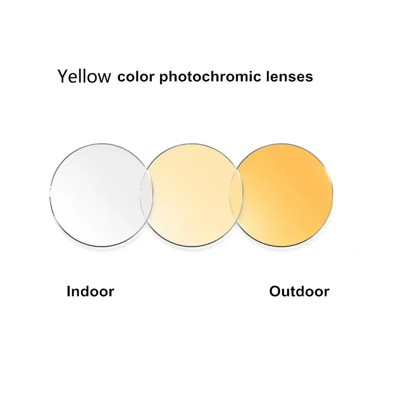 Photochrome Linsen 1,56 1,61 1,67 Optische Verordnung Objektiv Ändern Farbe Anti-Uv Männer Fahren Gläser MR-8 Super Hart Härte: Gold / 1,56