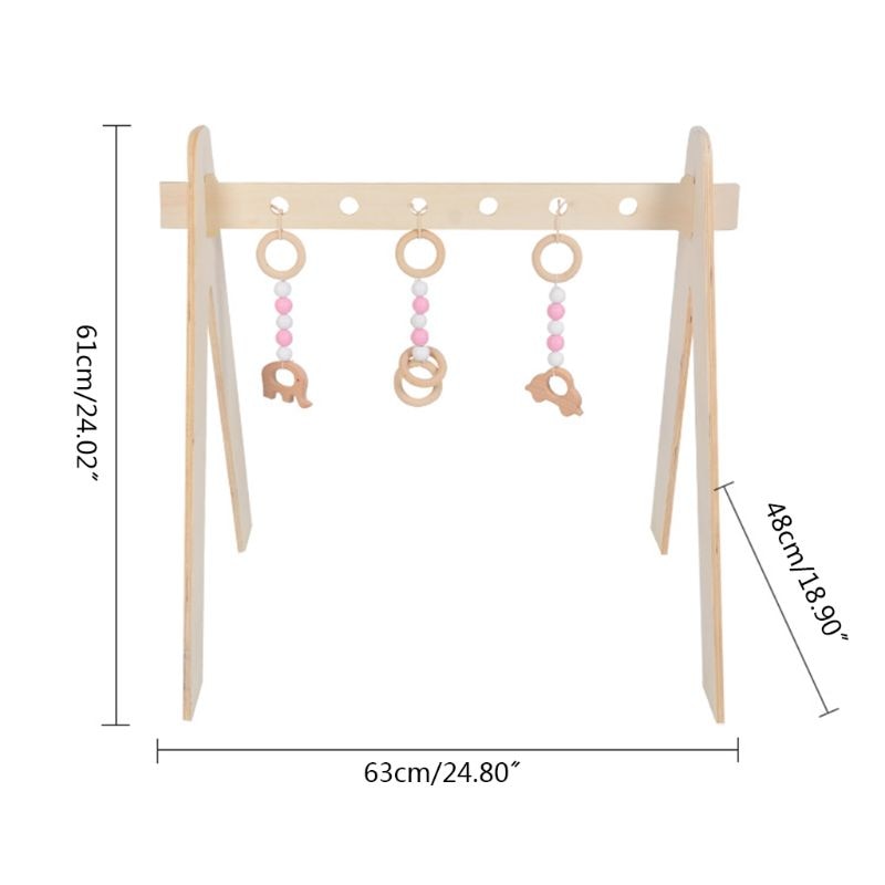 nordisch Holz Fitness Gestell Hängen Anhänger einstellen Kleinkind Kleinkind Zimmer Dekorationen