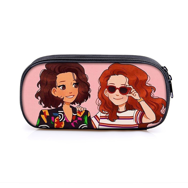 Stranger Things Cosmetic Case Pencil Bags Boys Girls School Case Children Stationary Bag Women Makeup Bag Kids Pencil Box: dqbbstrangerthis21