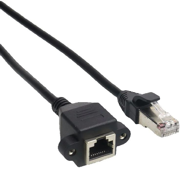 Cavo RJ45 da 8 spillo maschio a femmina Ethernet LAN prolunga di rete connettore per montaggio a pannello a vite cavo di prolunga gatto5E gatto6E RJ 45