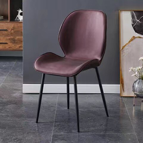 Dining chair metal with leather Dining chair: 3