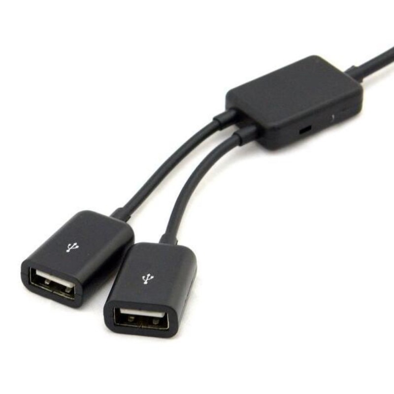 USB Naar Type C Dual Port OTG Kabel USB C Hub Converter Voor Macbook Type-C Telefoon U Schijf