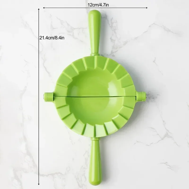 Plastikowa forma robić robienia dużych pierogów Ręczna prasa robić ciasta Rosja Klips robić pierogów Forma robić pierogów Ravioli Narzędzie kuchenne Akcesoria kuchenne: Ciemny khaki