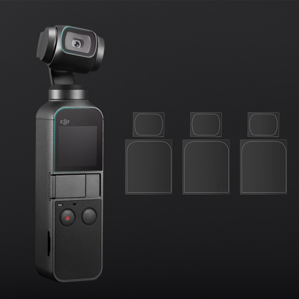 Ultra-Dunne Lens Beschermende Film Voor Dji Osmo Pocket Glasvezel Screen Gimbal Camera Lens Hd Screen Protection Kit accessoires
