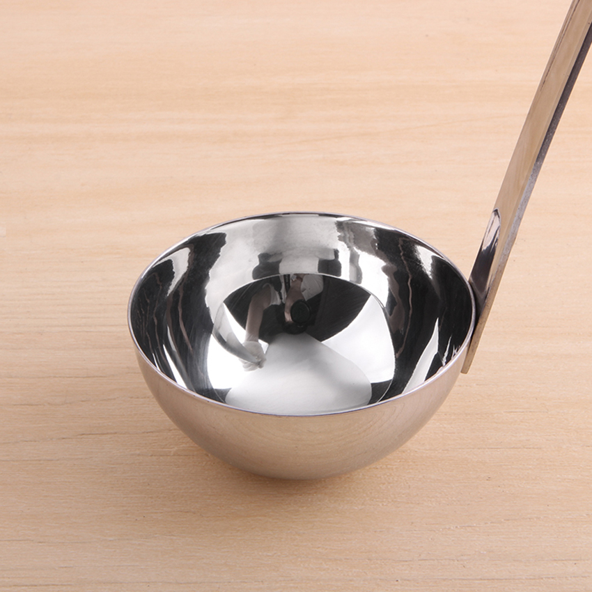 Cuchara grande de acero inoxidable para sopa, colador, cucharón de mango largo, Gadgets, utensilios de cocina, vajilla para Cocina