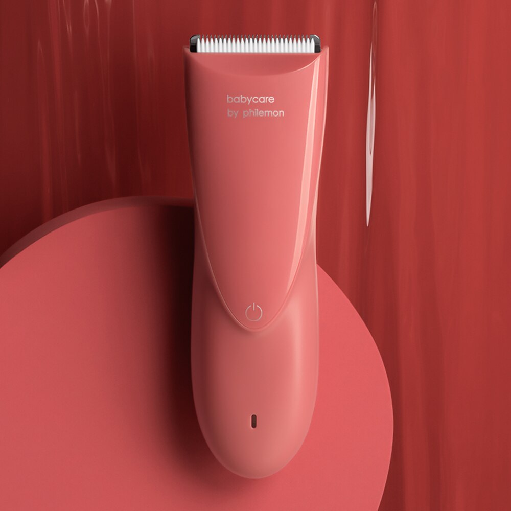 BC Pflege Für freundlicher Baby Haar Trimmer einstellen IPX7 Wasserdicht Keramik Wiederaufladbare Elektrische Haar Haarschneidemaschine USB Ladegerät Haar Cutter Maschine: rot